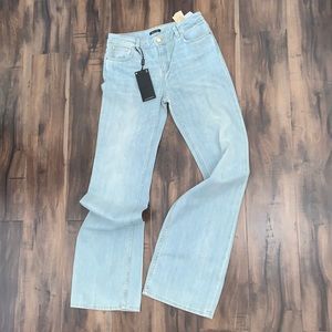 😍MASSIO DUTTI Boho Light Wash Wide Leg Jeans😍